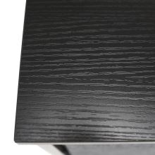 Komoda a noční stolek s látkovými šuplíky PALMERA TYP 1 kov černý lak, látka tmavě šedá