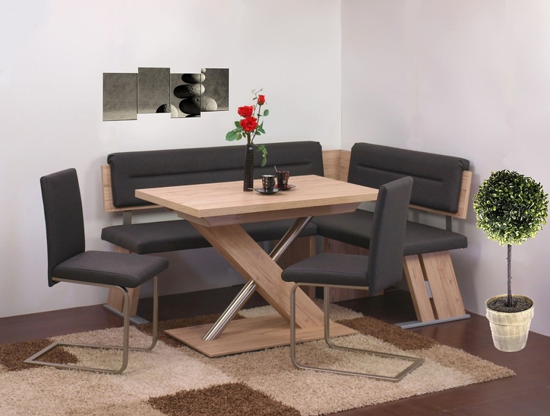 Rohová jídelní lavice UNO 172x132 cm, český výrobek