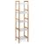 Regál DR-013-5 bambus a MDF bílá