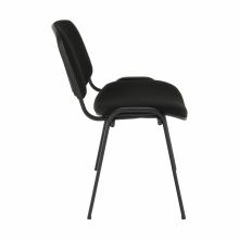 Konferenční židle ISO NEW látka C11 černá, kov a plast černý