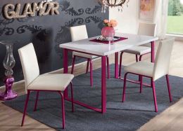 Jídelní stůl NEVADA 120x80 cm, lamino a kov, barva dle výběru, český výrobek