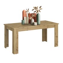 Jídelní rozkládací stůl, dub artisan, 160-210x80 cm, AIRON