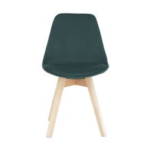 Jídelní židle LORITA sametová látka Velvet emerald, buk