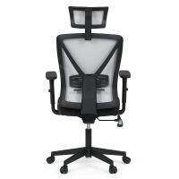 Kancelářská židle s podhlavníkem KA-W3137 BK látka černá (5)