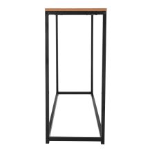 Konzolový stolek KALISTO 100x35 cm, dezén dub, kov černý lak