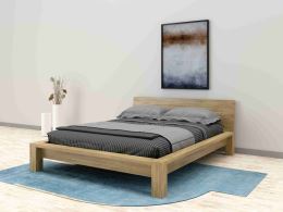 Buková postel LINEA L1 90x200 cm: dub (2)