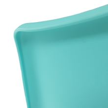 Jídelní židle SEMER new, plast a ekokůže mentolová, buk