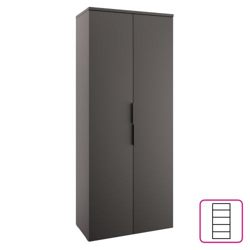 Skříň ADAPO ADP01, š.75 cm, antracit