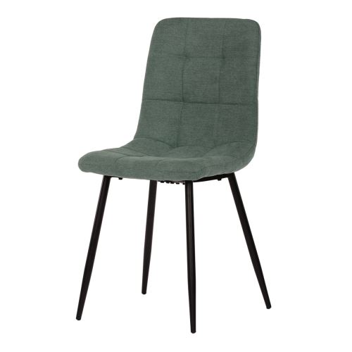 Jídelní židle CT-281 GRN2 látka zelená, kov černý mat