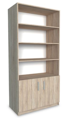 Regál OFFICE š.90 cm, dub sonoma