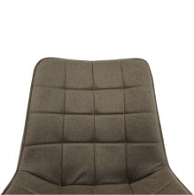 Jídelní židle SARIN sametová látka Velvet šedo-hnědá, kov černý
