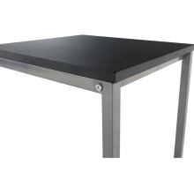 Příruční stolek MANNY černý, kov stříbrný