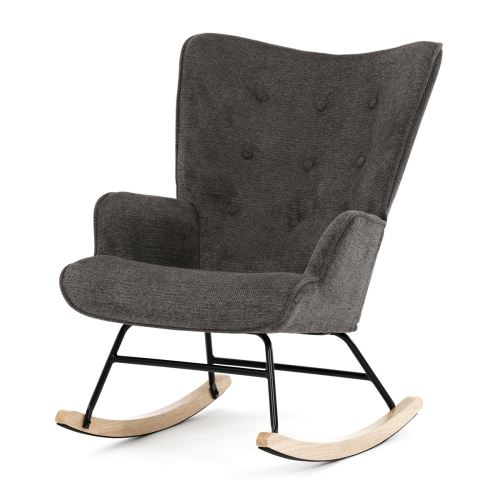 Houpací křeslo AK-373 GREY2 látka šedá