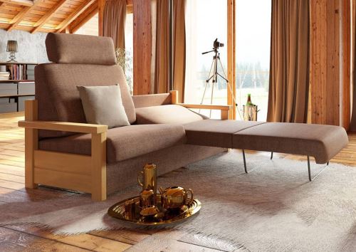 Stylová dřevěná pohovka COUNTRY 2R český výrobek