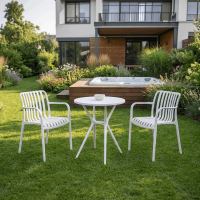 Zahradní stůl DT-X7007 WT plast bílý (1)