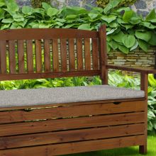 Zahradní dřevěná lavička DILKA 124 cm, hnědá