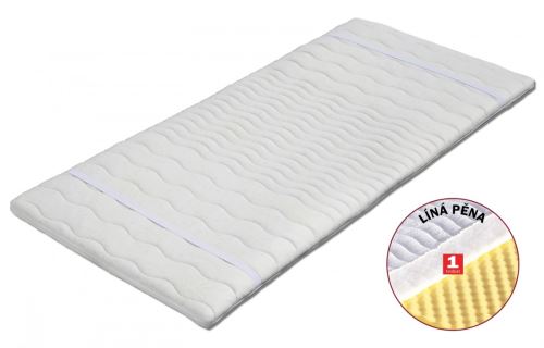 Krycí matracový topper ŽOFIE s línou - visco - paměťovou pěnou 160 x 200 cm
