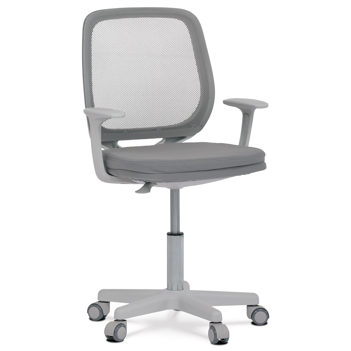 Dětská kancelářská židle KA-W022 GREY látka a síťovina šedá
